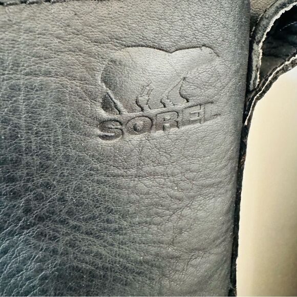 SOREL Emelie Genuine Shearling Lamb Fur Short Lace-Up Boot, Black, Size 7.5, NWT - Picture 10 of 17